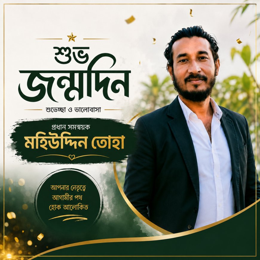 “শুভ জন্মদিন! আমাদের প্রিয় প্রধান সমন্বয়ক